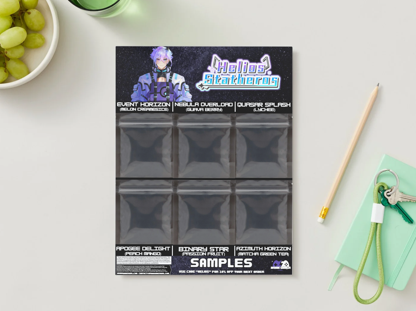 Helios Statheros - Sample pack (6 Flavors)