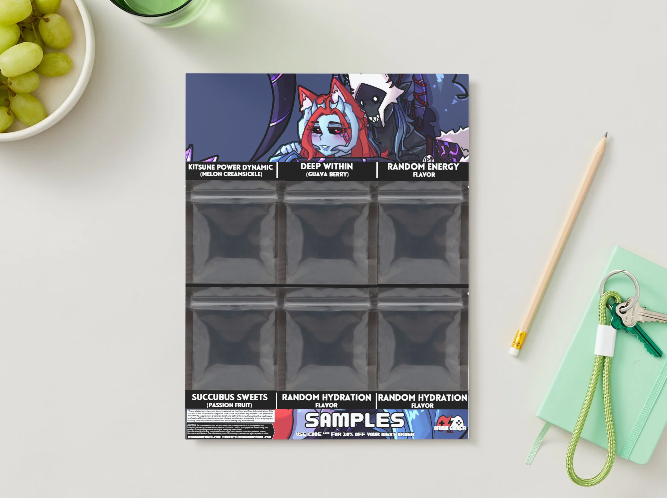 ObsidiankitsuVT - Sample pack (6 Flavors)