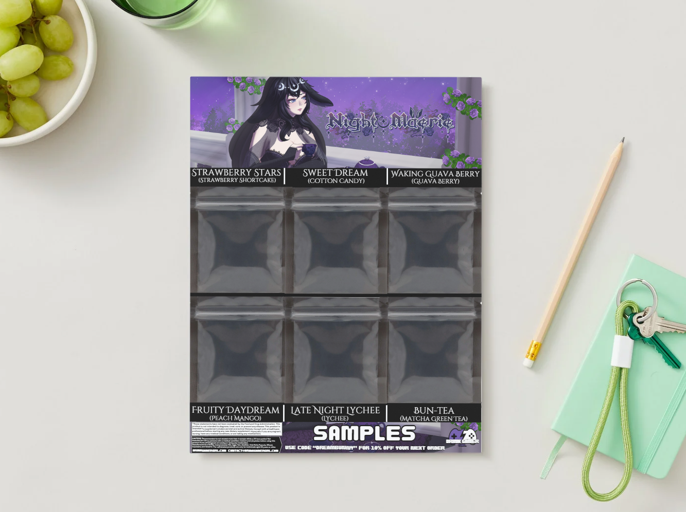 Night Maerie - Sample pack (6 Flavors)