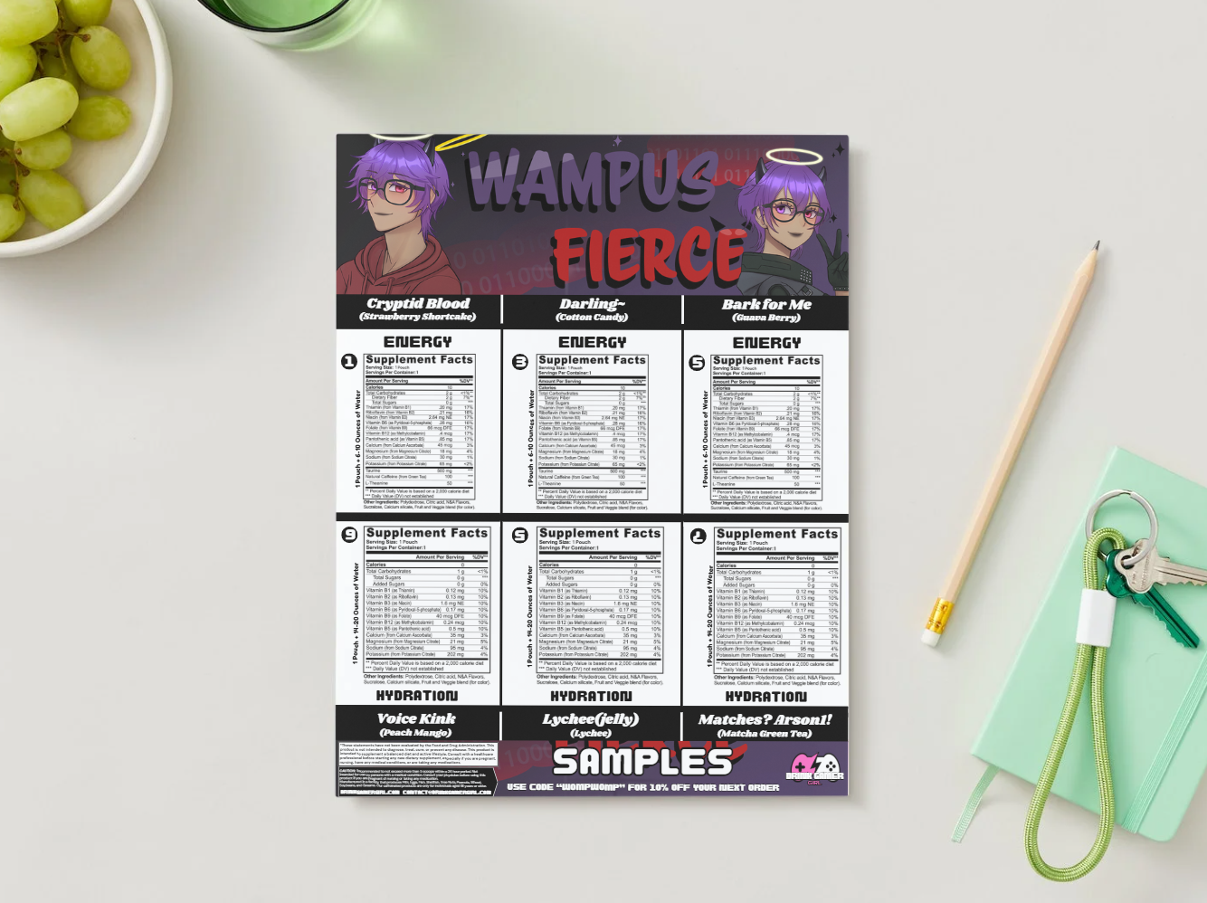 Wampus Fierce - Sample pack (6 Flavors)