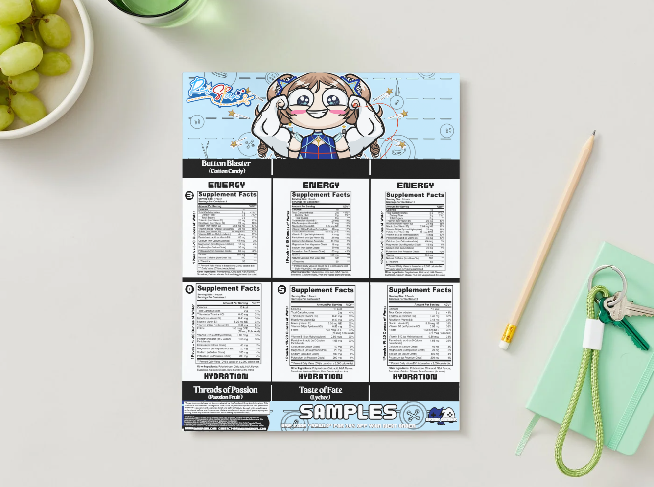 ReiStar Cosplay - Sample pack (6 Flavors)