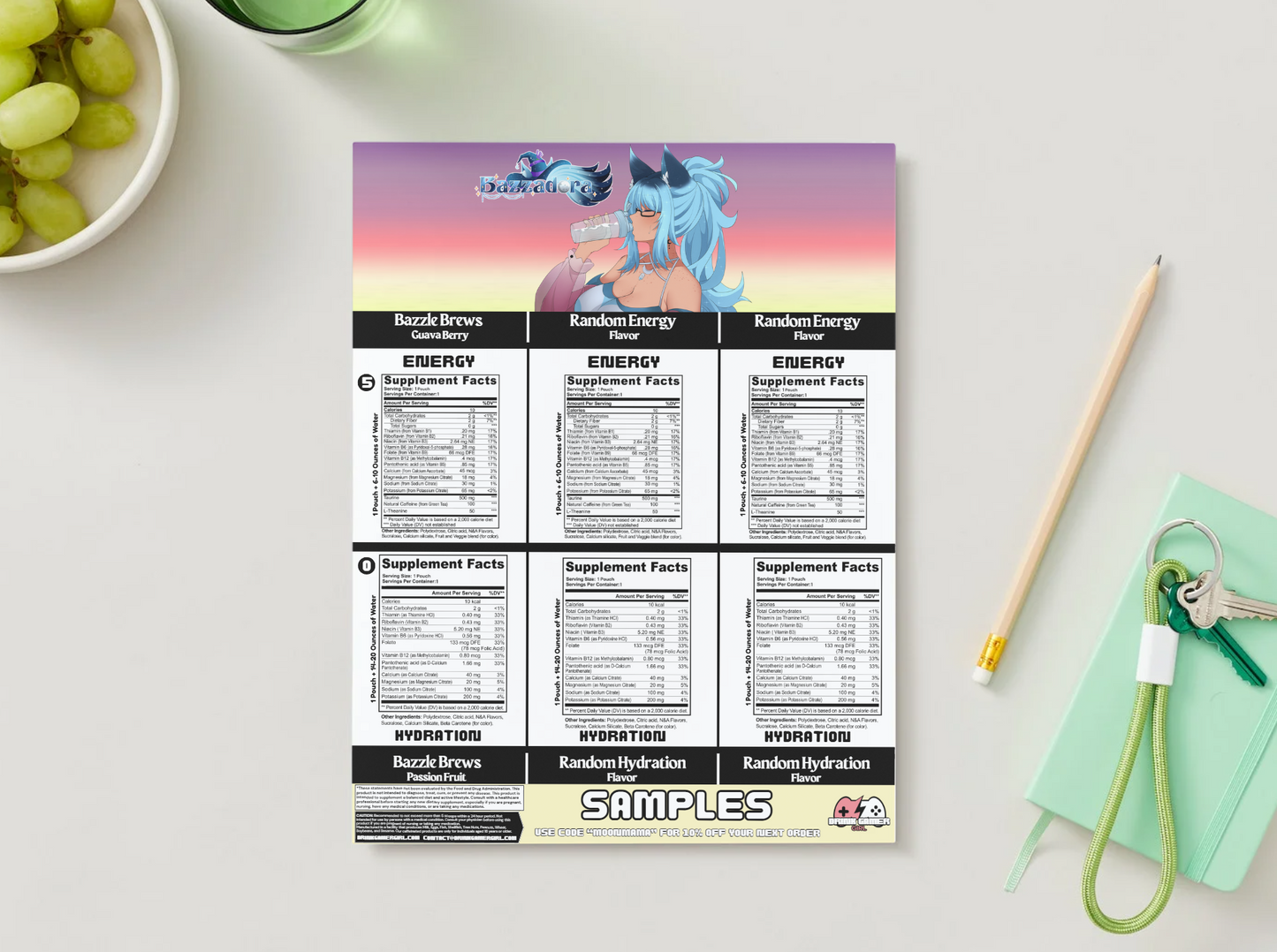 Bazzadora - Sample pack (6 Flavors)