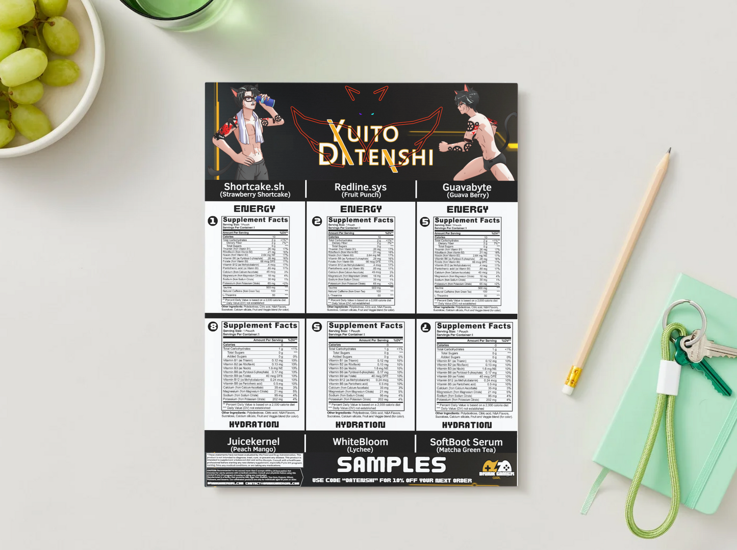 YuitoDatenshi - Sample pack (6 Flavors)