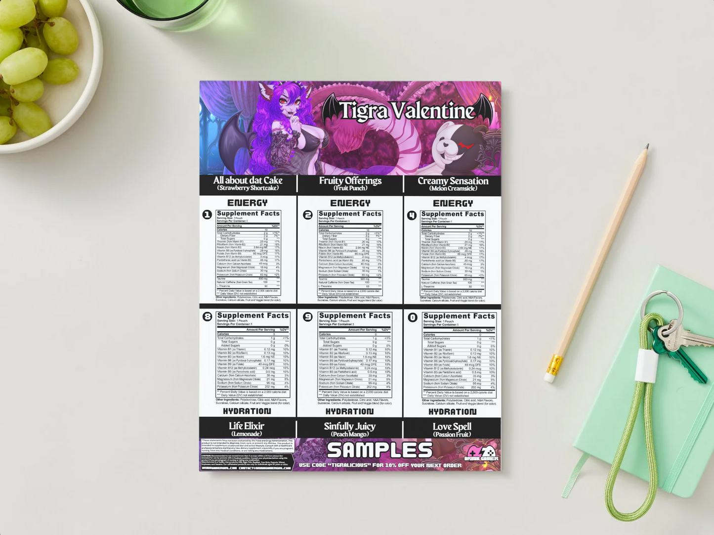 Tigra Valentine - Sample pack (6 Flavors)