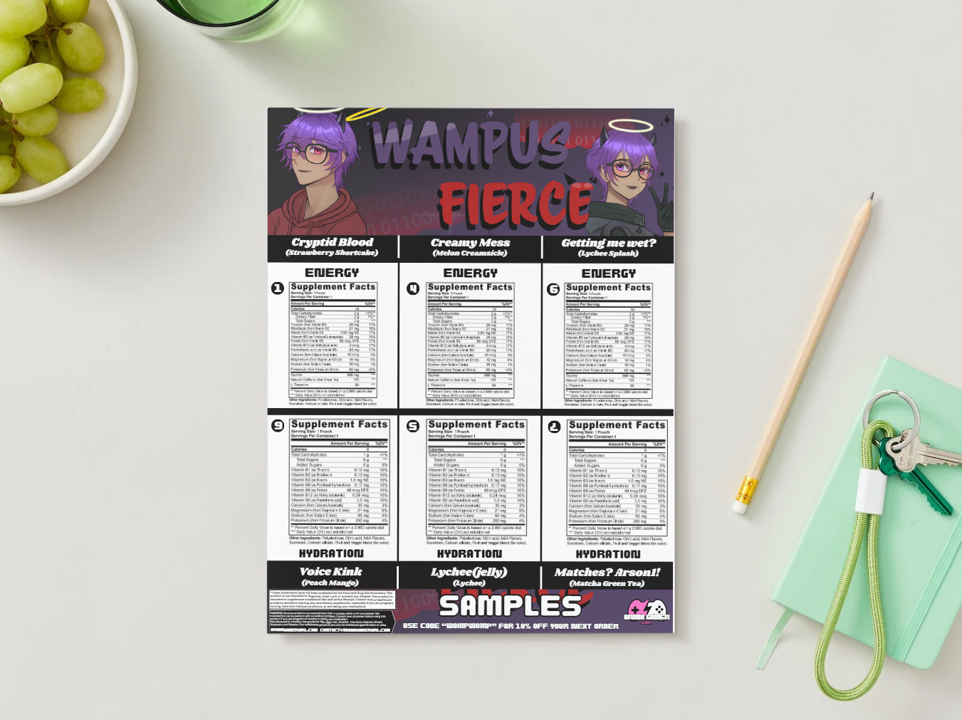 Wampus Fierce - Sample pack (6 Flavors)