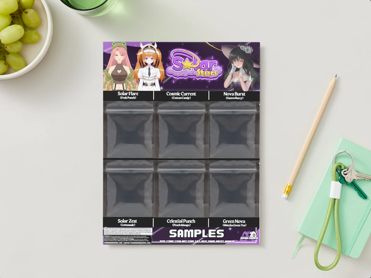Solar Studios - Sample pack (6 Flavors)