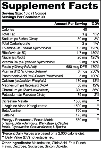 No AI Slop - Pre-Workout Powder (Fruit Punch)