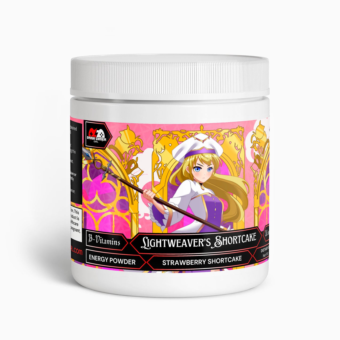 Elara Goldwind - Lightweaver's Shortcake Energy Powder (Strawberry Shortcake)