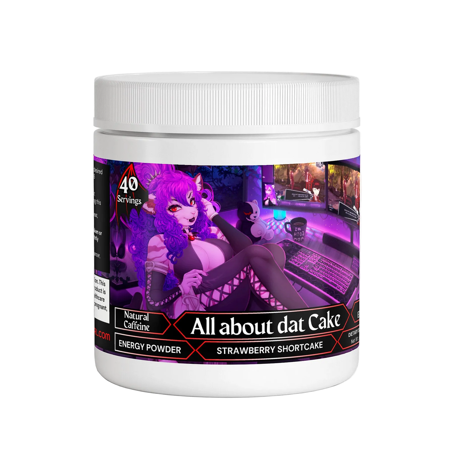 Tigra Valentine - All about dat Cake Energy Powder (Strawberry Shortcake)