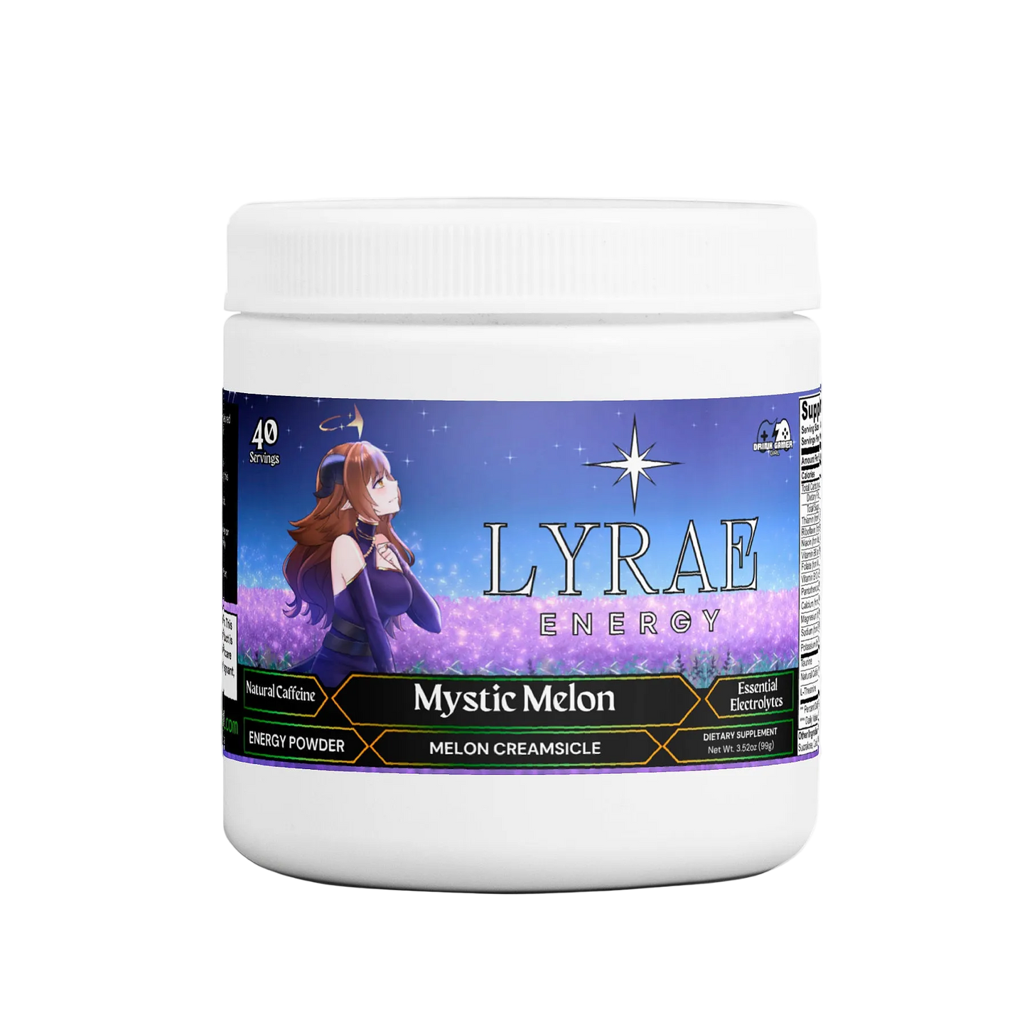 Lyrae - Mystic Melon Energy Powder (Melon Creamsicle)