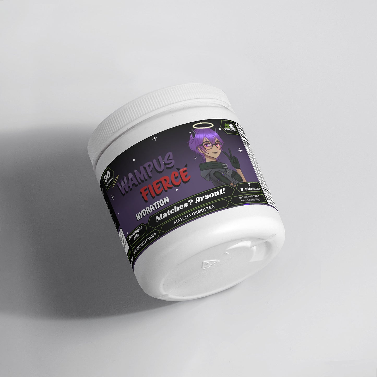 Wampus Fierce - Matches? Arson1! Hydration Powder (Matcha Green Tea)