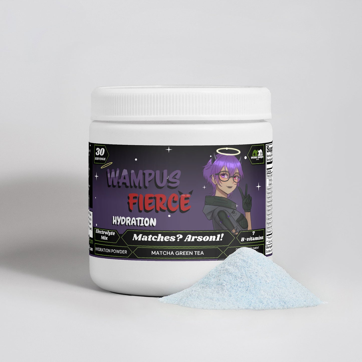 Wampus Fierce - Matches? Arson1! Hydration Powder (Matcha Green Tea)