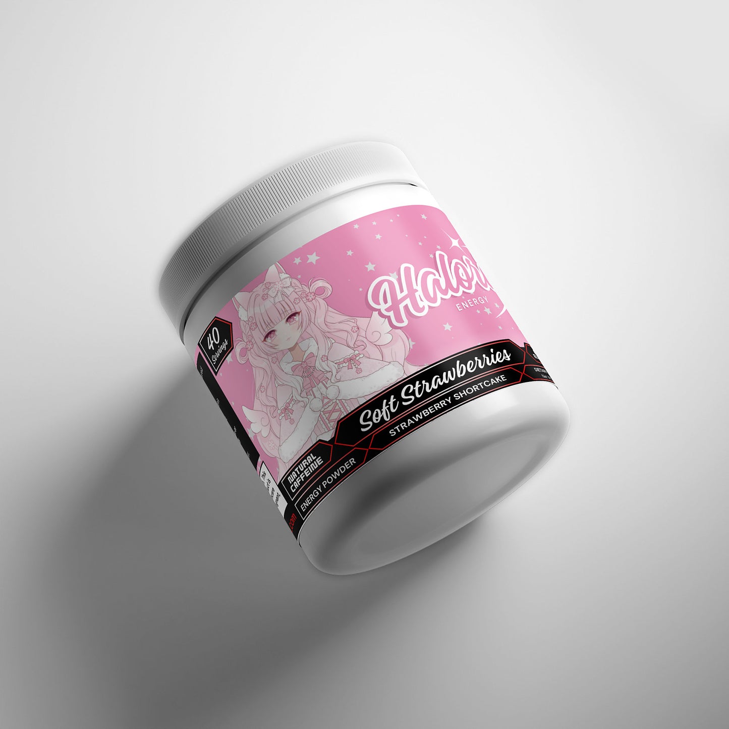 Haloria - Soft Strawberries Energy Powder (Strawberry Shortcake)