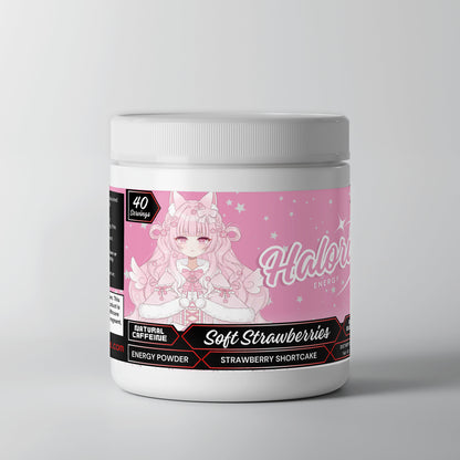 Haloria - Soft Strawberries Energy Powder (Strawberry Shortcake)