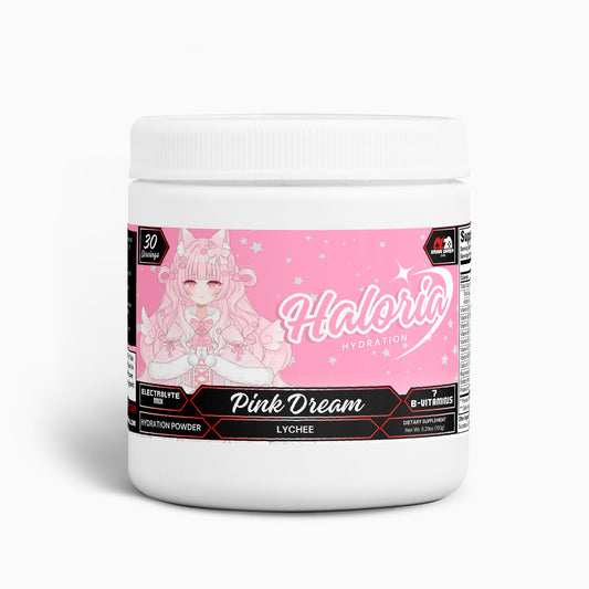 Haloria - Pink Dream Hydration Powder (Lychee)