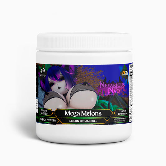 Nefarious Nao - Mega Melons Energy Powder (Melon Creamsicle)
