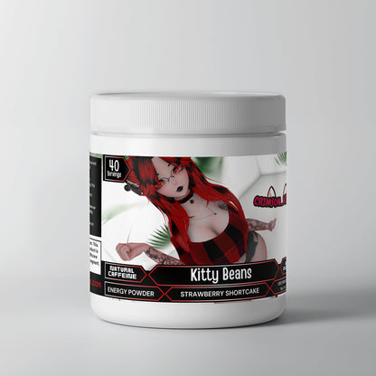 Crimson Kitten - Kitty Beans Energy Powder (Strawberry Shortcake)