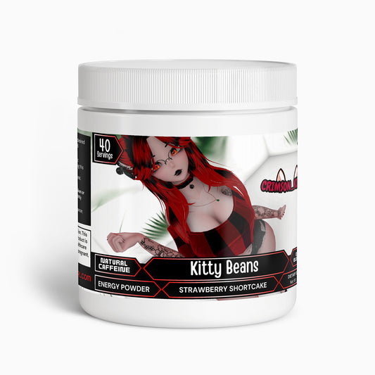 Crimson Kitten - Kitty Beans Energy Powder (Strawberry Shortcake)