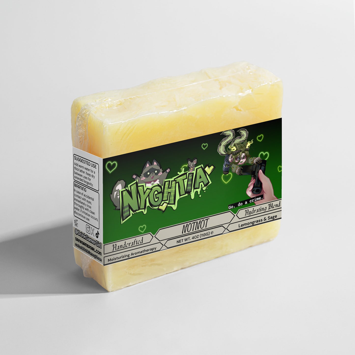 Nyghtia - NOTNOT Lemongrass & Sage Soap