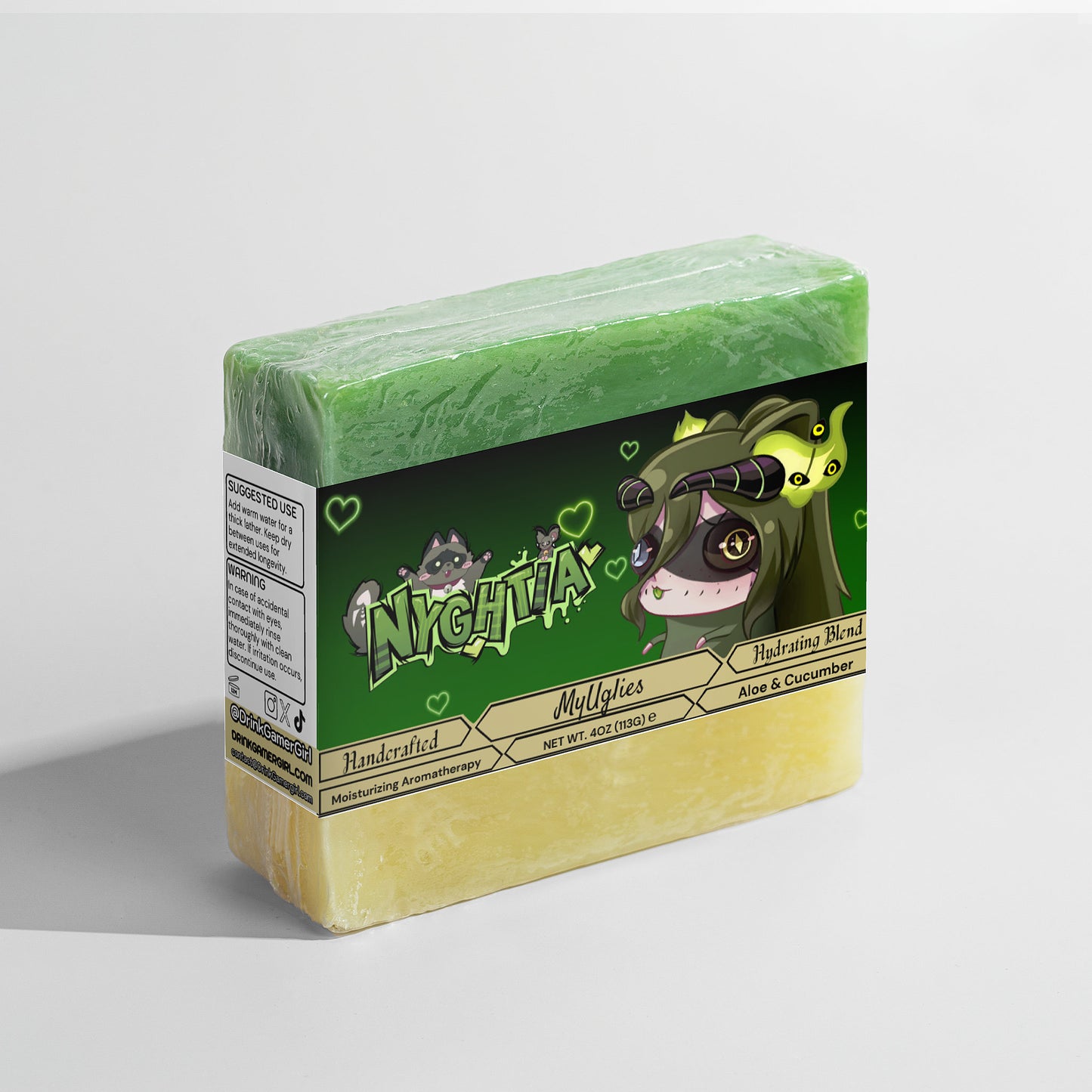 Nyghtia - MyUglies Aloe & Cool Cucumber Soap
