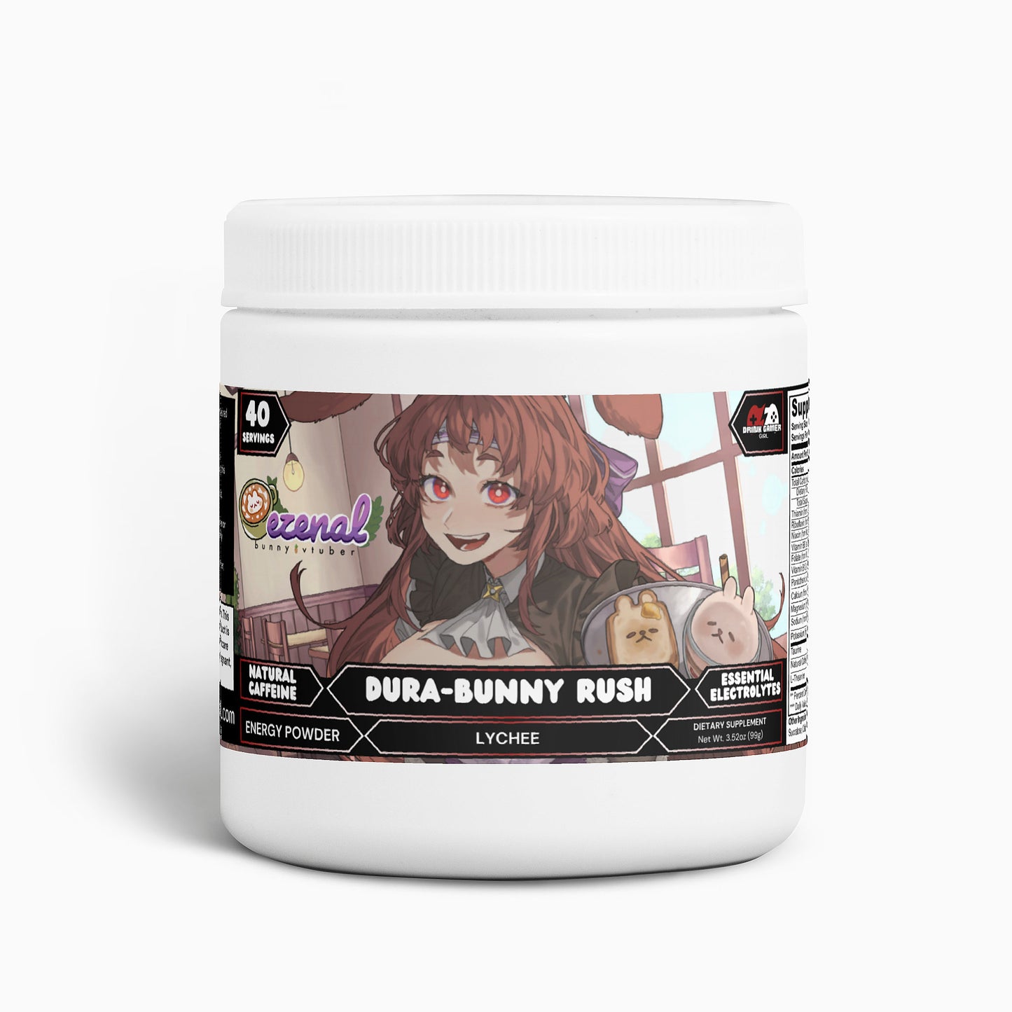 Ezenal Darcen - Dura-Bunny Rush Energy Powder (Lychee Energy)