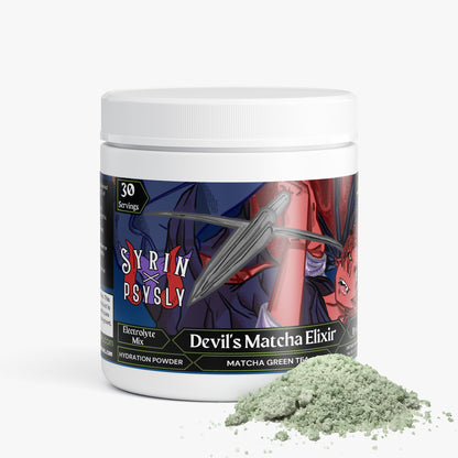 Syrin & PsySly - Devil's Matcha Elixir Hydration Powder (Matcha Green Tea)
