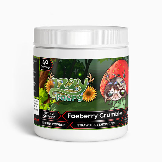 Izzy Faery - Faeberry Crumble Energy Powder (Strawberry Shortcake)