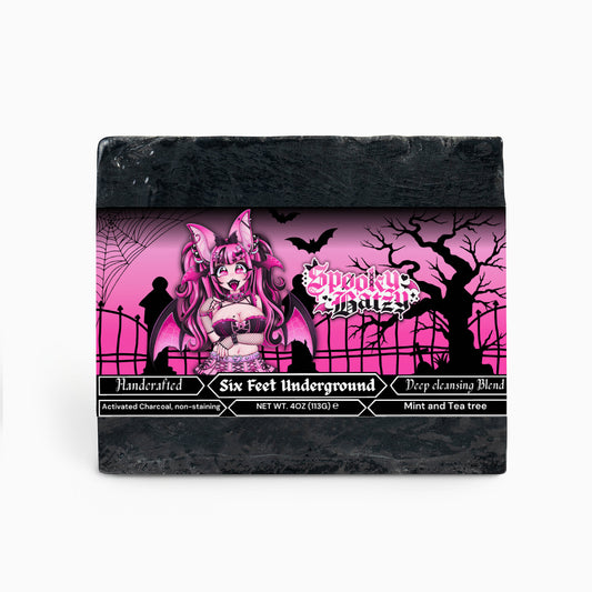 Spooky Batzy - Six Feet Underground Charcoal Soap