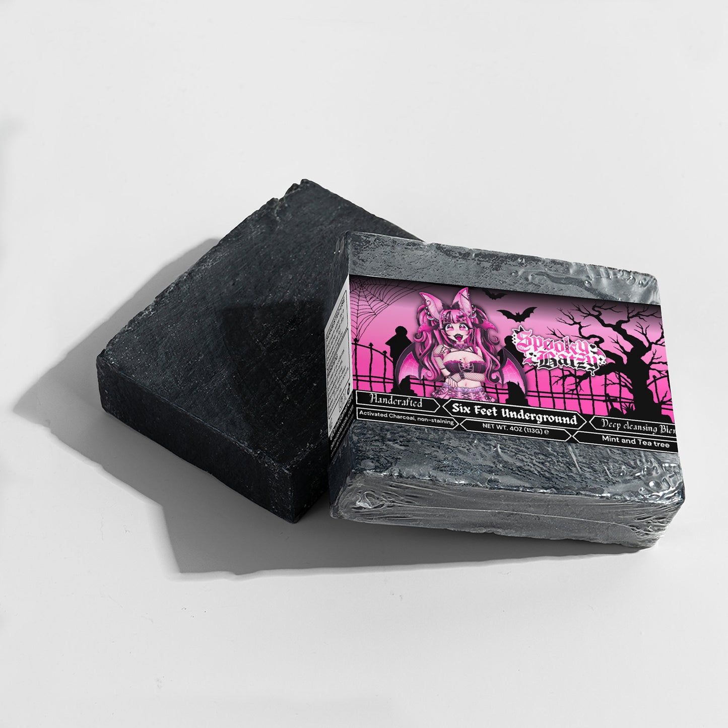 Spooky Batzy - Six Feet Underground Charcoal Soap