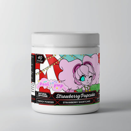 PoofiiPup - Strawberry Pupcake Energy Powder (Strawberry Shortcake)