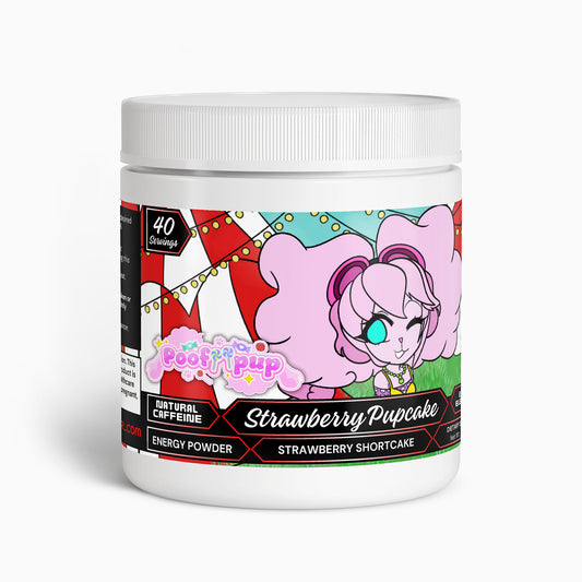 PoofiiPup - Strawberry Pupcake Energy Powder (Strawberry Shortcake)