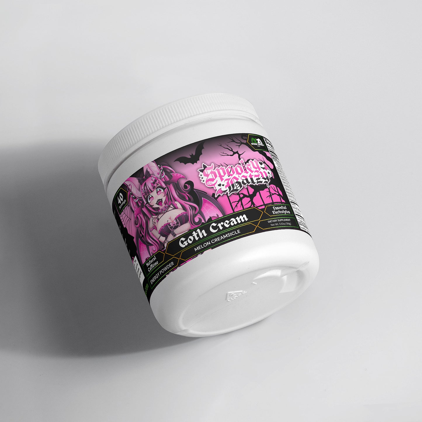 Spooky Batzy - Goth Cream Energy Powder (Melon Creamsicle)