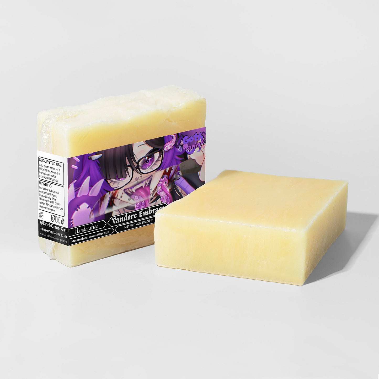 GothManiac - Yandere Embrace Lemongrass & Sage Soap