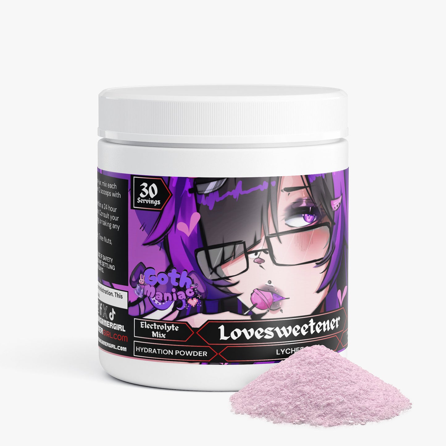 GothManiac - Lovesweetener Hydration Powder (Lychee)