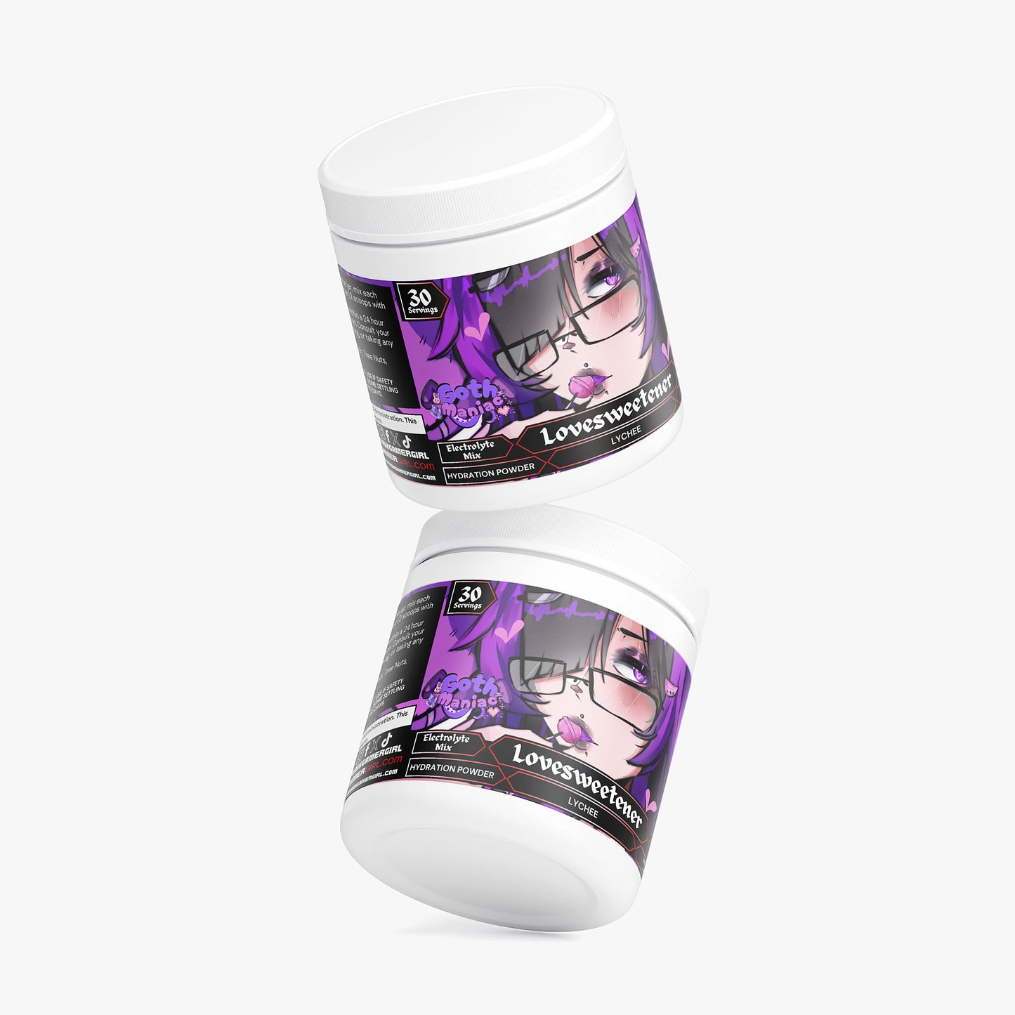 GothManiac - Lovesweetener Hydration Powder (Lychee)