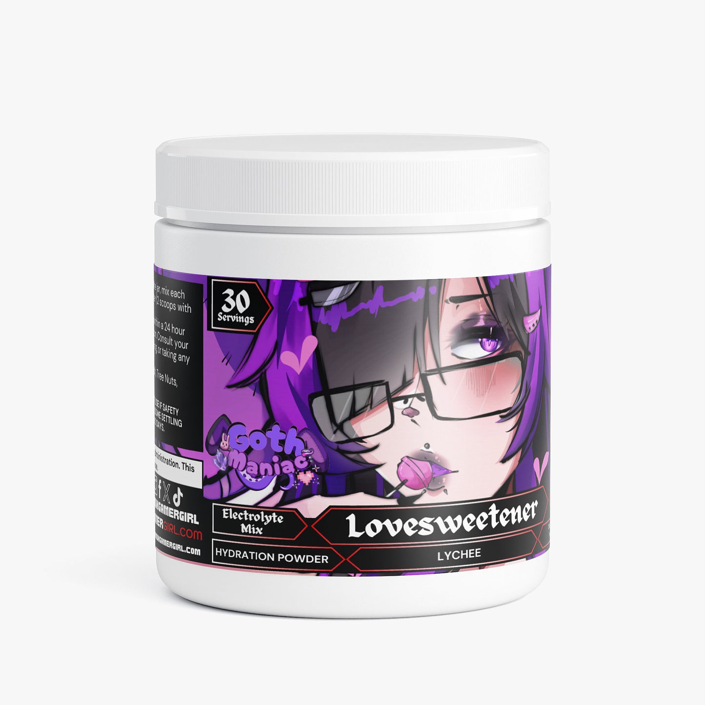 GothManiac - Lovesweetener Hydration Powder (Lychee)
