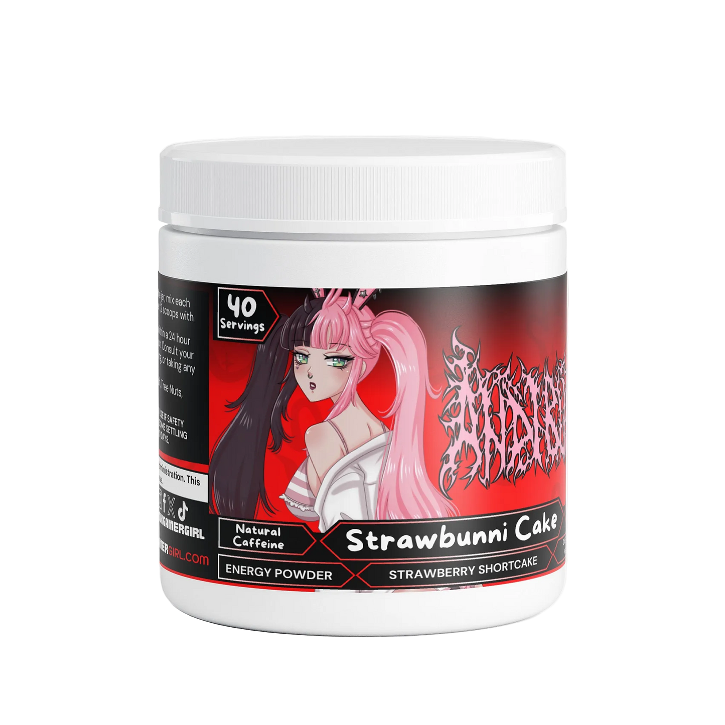 Andi Bun - Strawbunni Cake Energy Powder (Strawberry Shortcake)