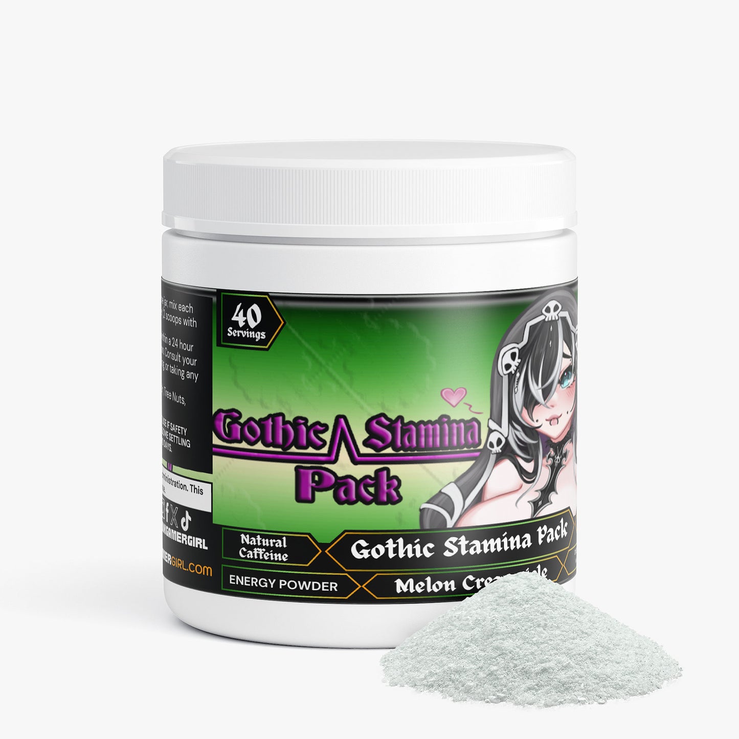 GremTheReaper - Gothic Stamina Pack Energy Powder (Melon Creamsicle)