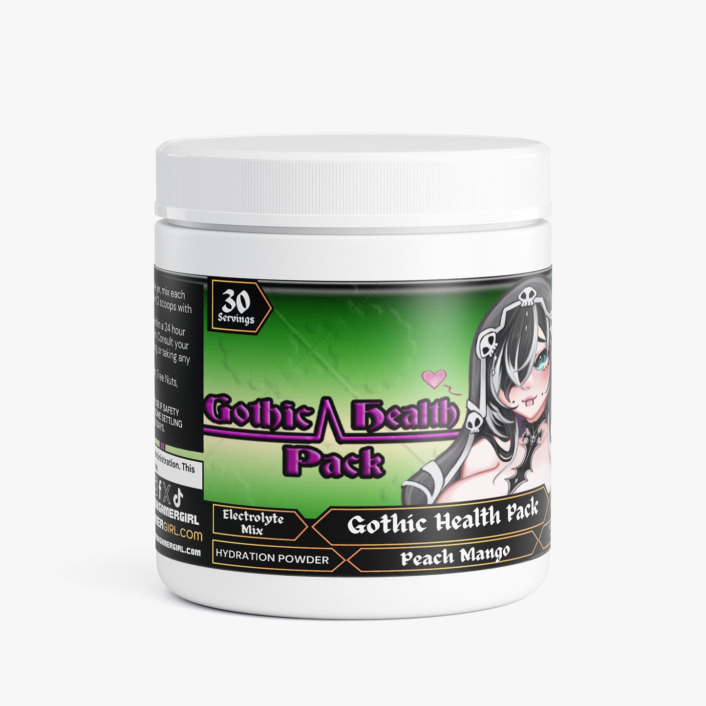 GremTheReaper - Gothic Health Pack Hydration Powder (Peach Mango)