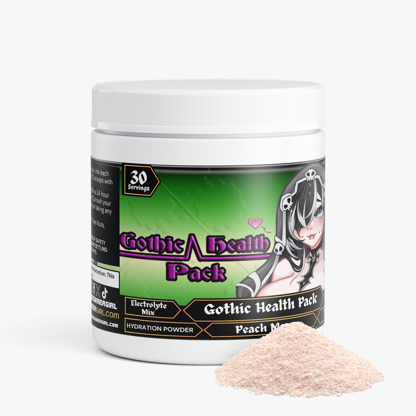 GremTheReaper - Gothic Health Pack Hydration Powder (Peach Mango)