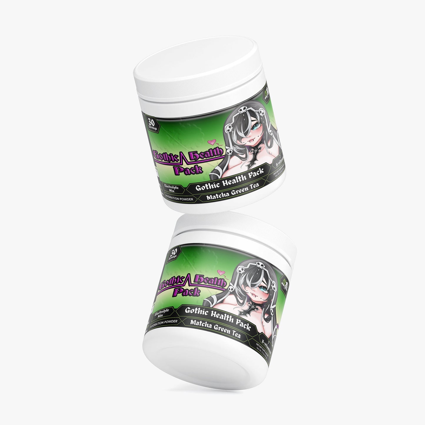 GremTheReaper - Gothic Health Pack Hydration Powder (Matcha Green Tea)