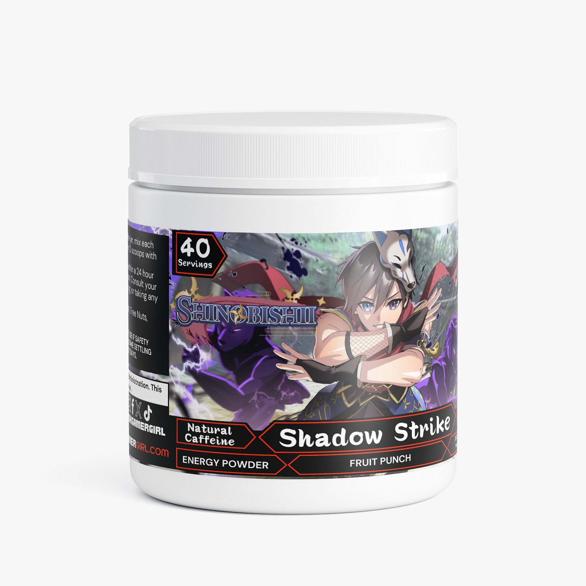 Shinobishii - Shadow Strike Energy Powder (Fruit Punch) – Drink Gamer Girl