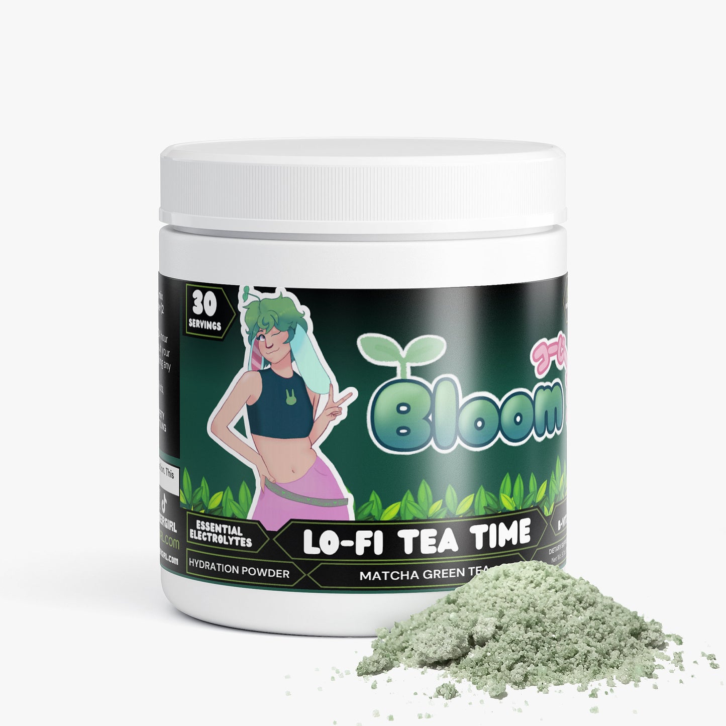 Bloomthebun - Lo-fi Tea Time Hydration Powder (Matcha Green Tea)