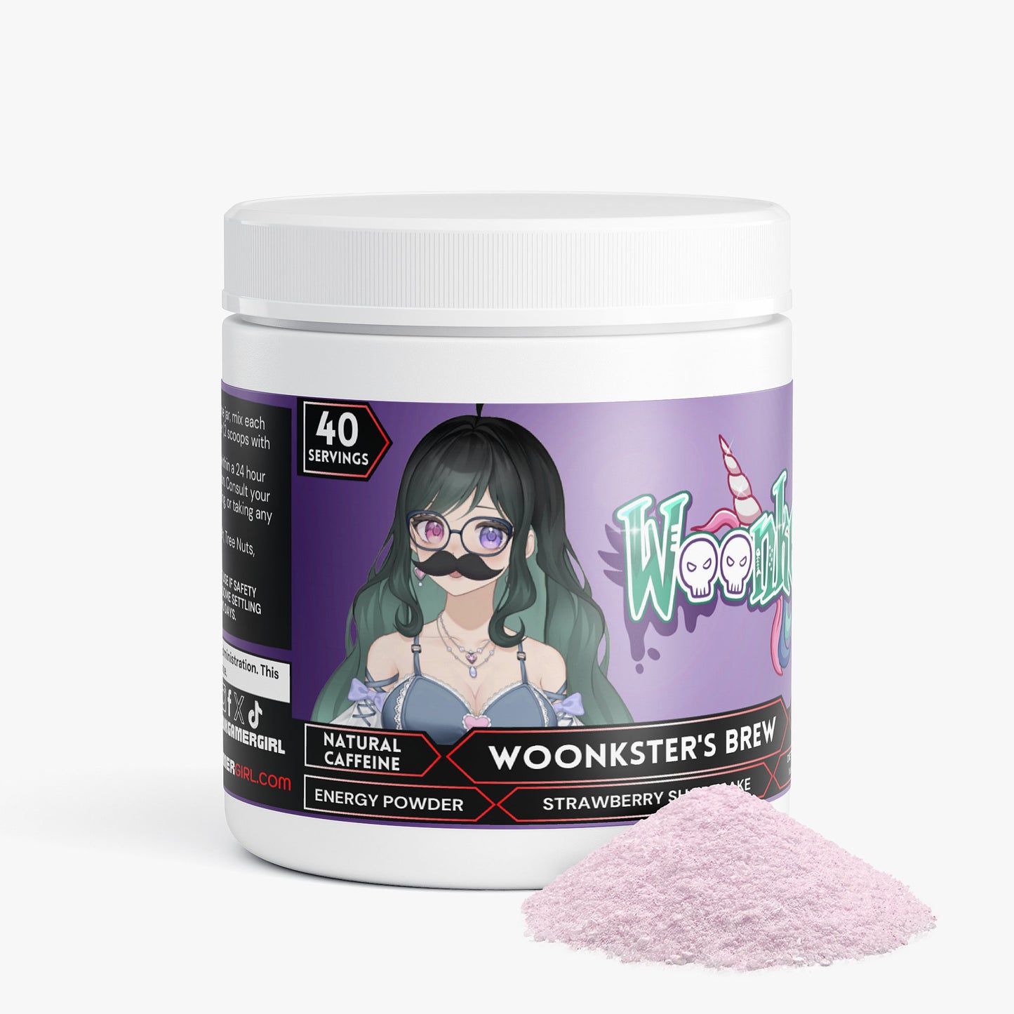 Woonkey - Woonkster's Brew Energy Powder (Strawberry Shortcake)