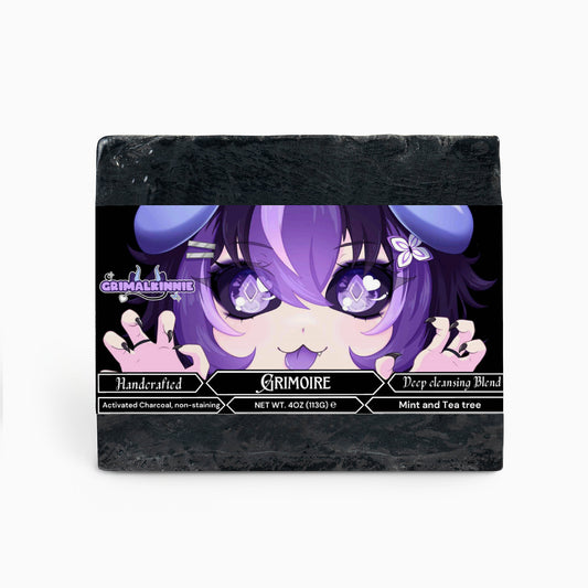 Grimalkinnie - Grimoire Charcoal Soap
