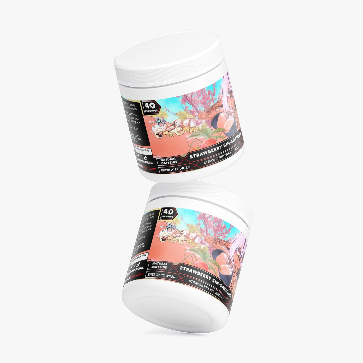 ChaoticCuddlez - Strawberry Sin-sations Energy Powder (Strawberry Shortcake)