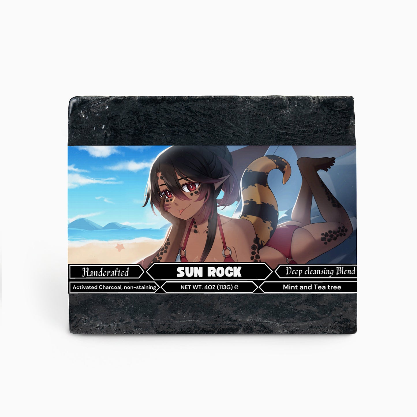 Mahisei Tokage - Sun Rock Charcoal Soap