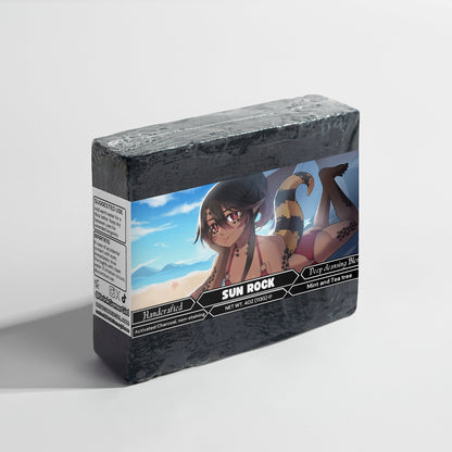 Mahisei Tokage - Sun Rock Charcoal Soap