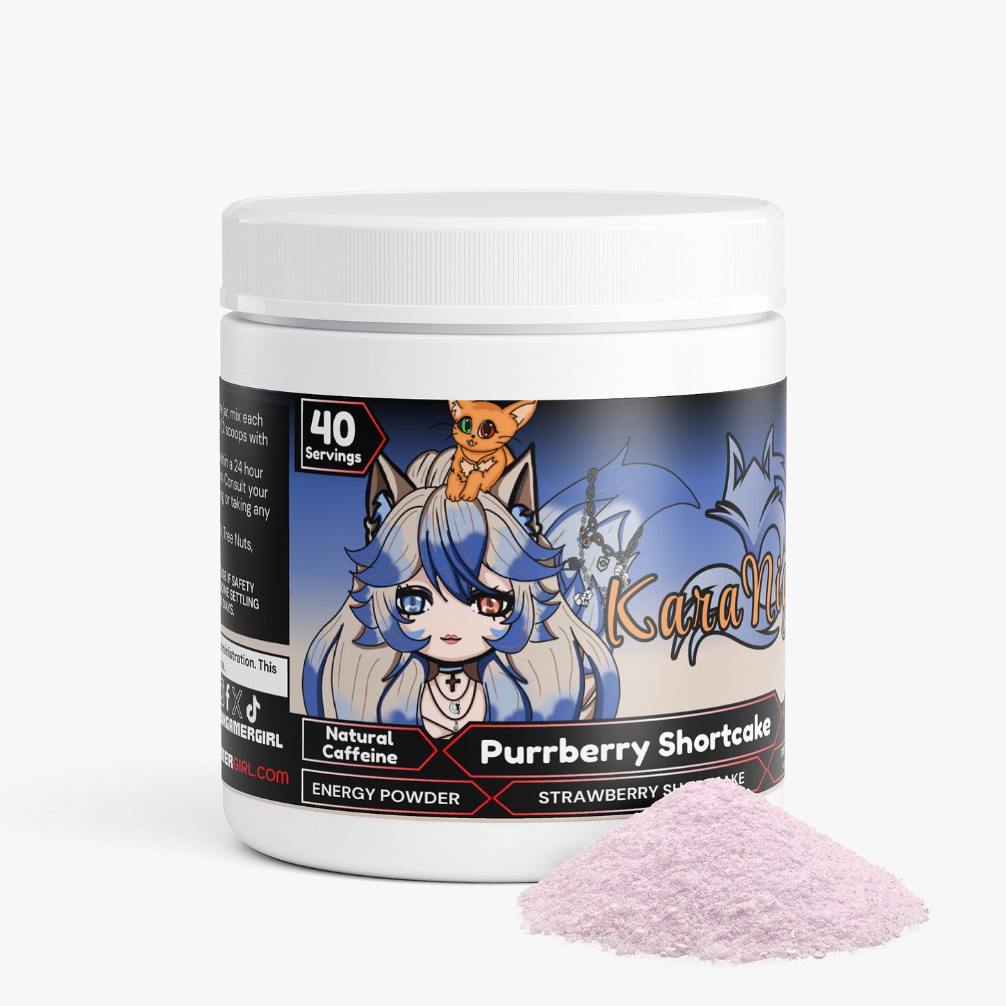 KaraNightt - Purrberry Shortcake Energy Powder (Strawberry Shortcake)