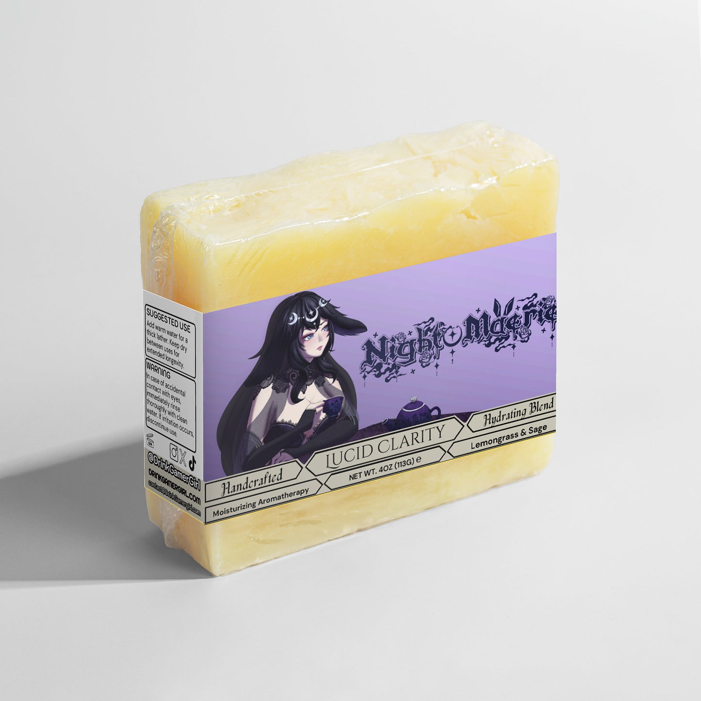 Night Maerie - Lucid Clarity Lemongrass & Sage Soap